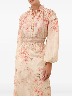 Illuminate Billow Blouse in Coral Floral