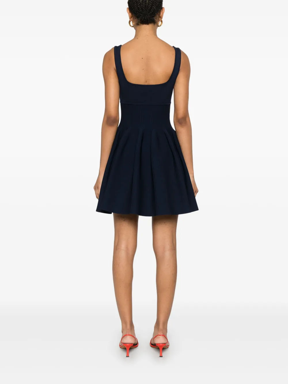 Elektra Knit Mini Dress in Midnight