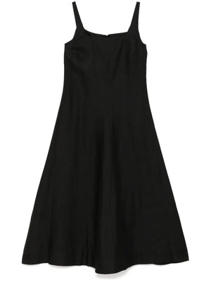 Delphi Flared Maxi Dress in Black