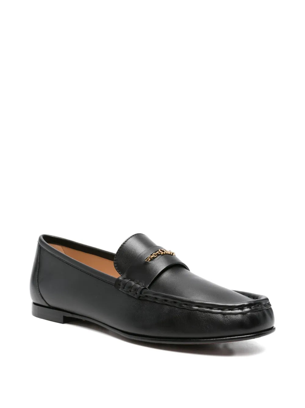 Stylish Chloé Loafer in Black highlighting premium lambskin insole and chic design, perfect for any outfit.