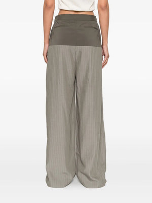 Relaxed Splice Pants in Khaki Pinstripe
