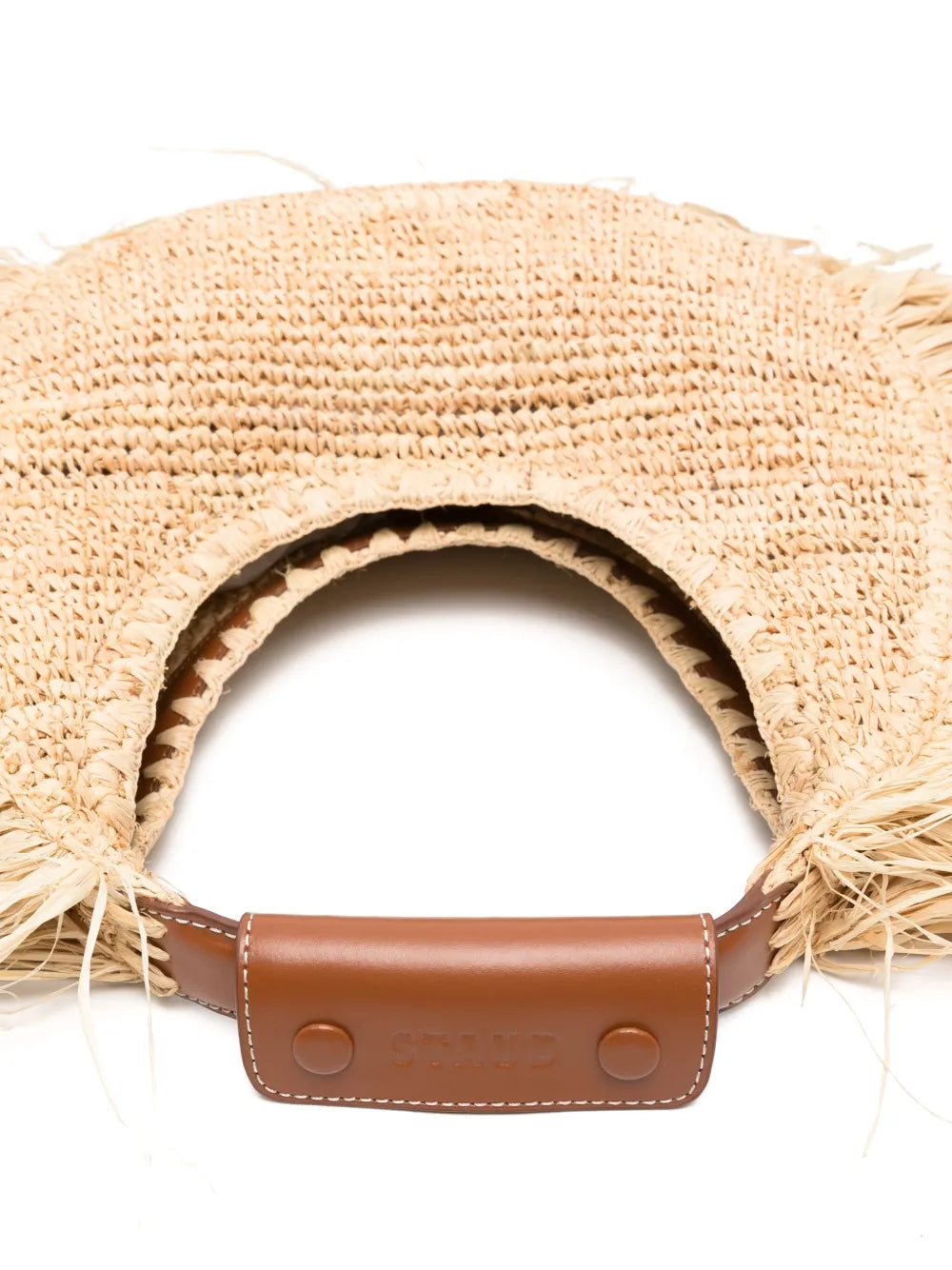 Moon Raffia Tote Bag in Natural