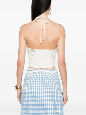 Mellie Halter Top in Ivory