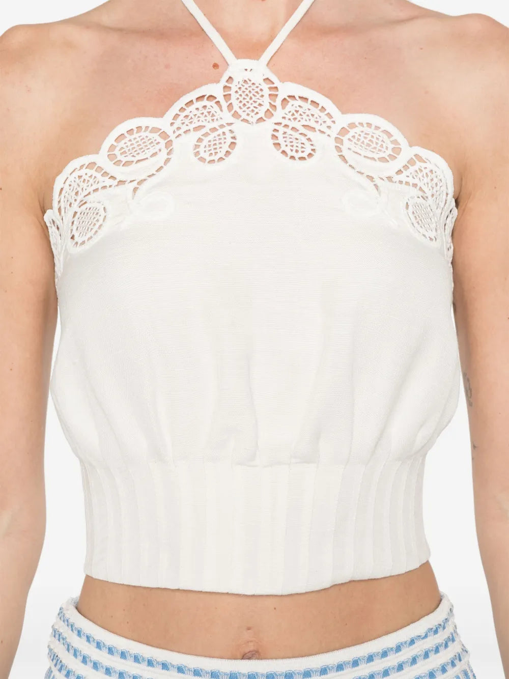 Mellie Halter Top in Ivory