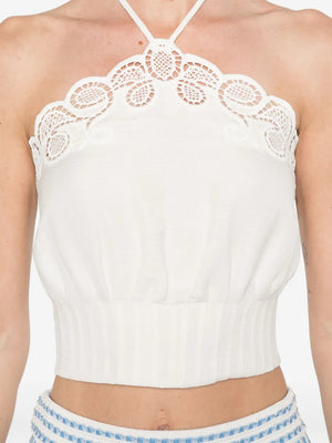 Mellie Halter Top in Ivory