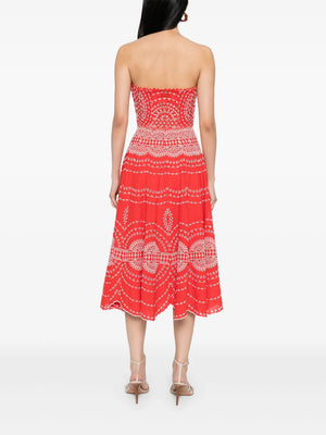 Iris Long Dress in Red