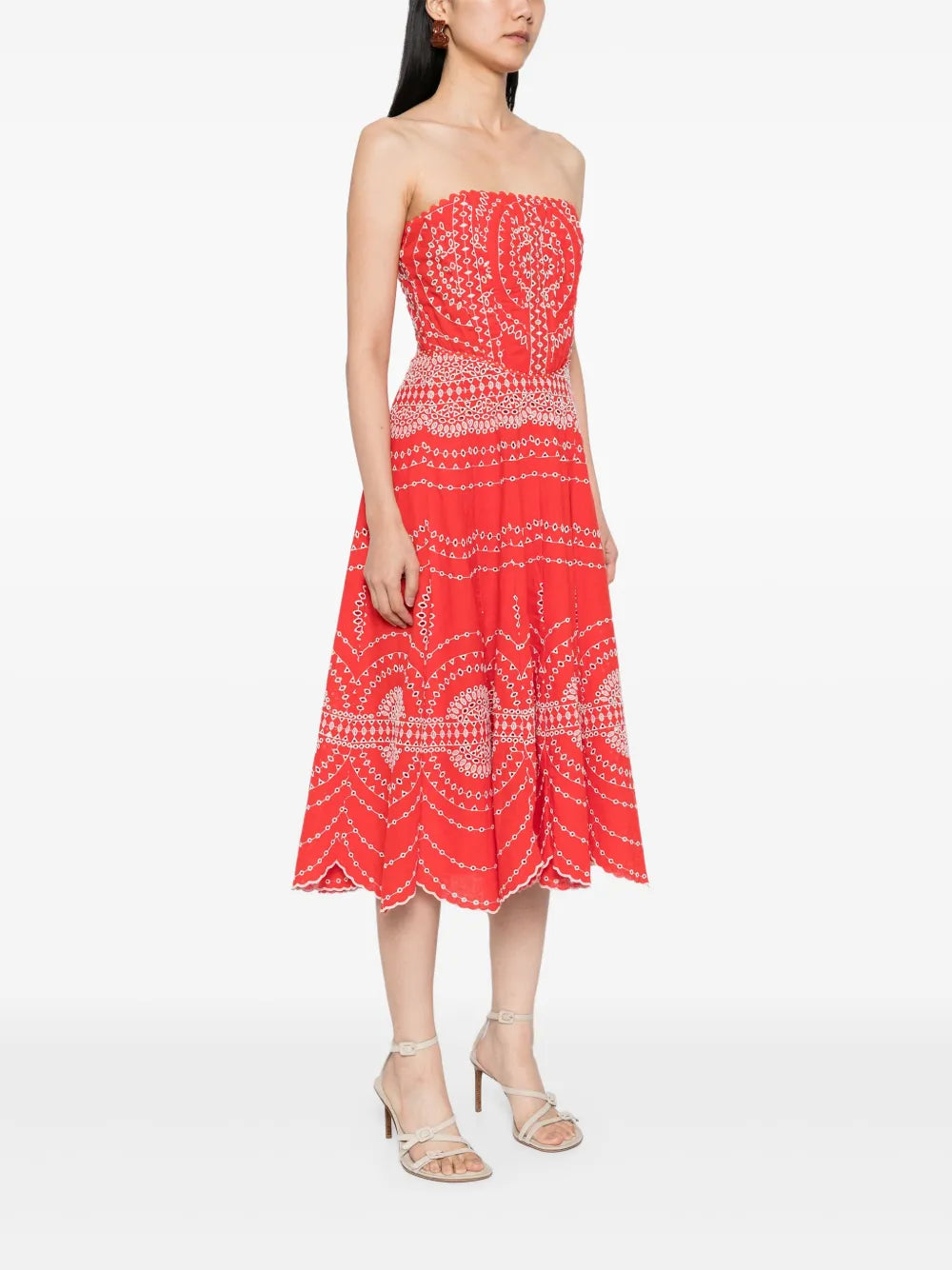 Iris Long Dress in Red