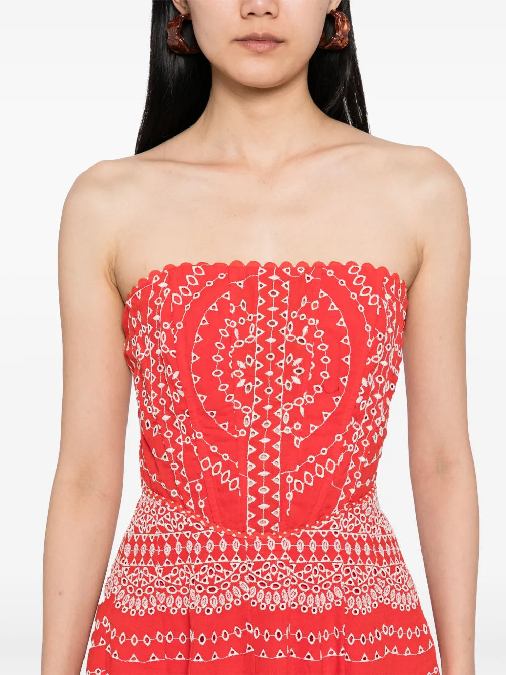 Iris Long Dress in Red