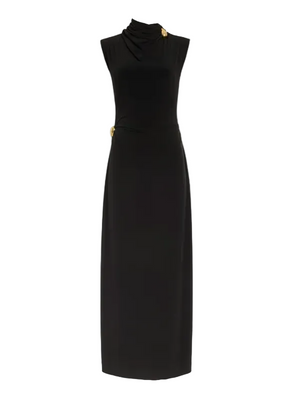 black dress with gold hardware Betsy in Style: Square Neck Sorority Dresses | Beginning Primary color:White knit midi dress with