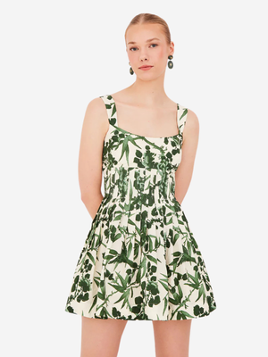 Ria Dress in Colette Toile Green ZO Ria Dress in Colette Toile Green ZO