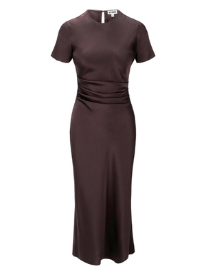 Staud Marcel Silk Dress Earth Staud Marcel Silk Dress Earth