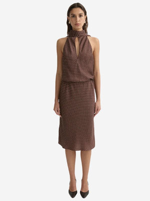 posse brown polka dot dress Phoebe in 2025 NH SPRING FORMALS dot midi dress from H&M BLACK/WHITE TWO-TONE SEQUINED Size (US):6.5