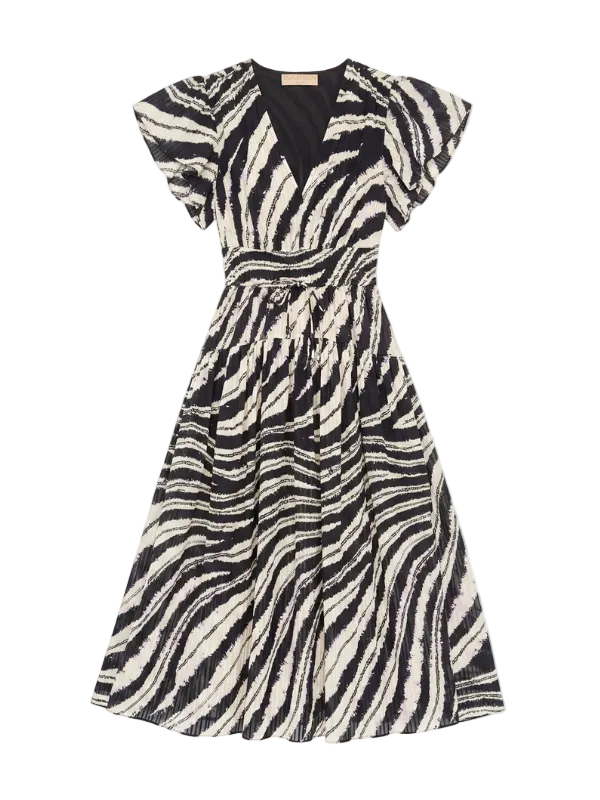 cotton blend fabric dress Light beige midi dress in cotton-blend parachute fabric