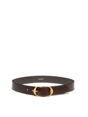 Nili Vintage Brown Belt with Brass Buckle – ZOË display picture 3