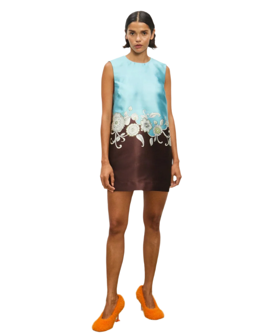Stylish Gia Mini Dress in Multi with relaxed silhouette, ideal multi color mini dress for modern women who appreciate luxury and comfort.