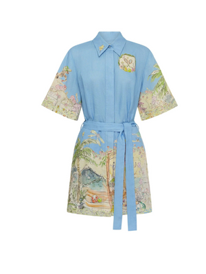 Anouk Mini Dress in Sky