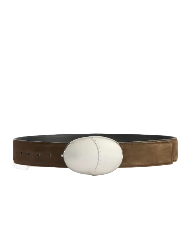1371, Zoey C Loop Belt, Tan Mocha Julia Belt - Taupe - Bovine leather - Sézane main image 4