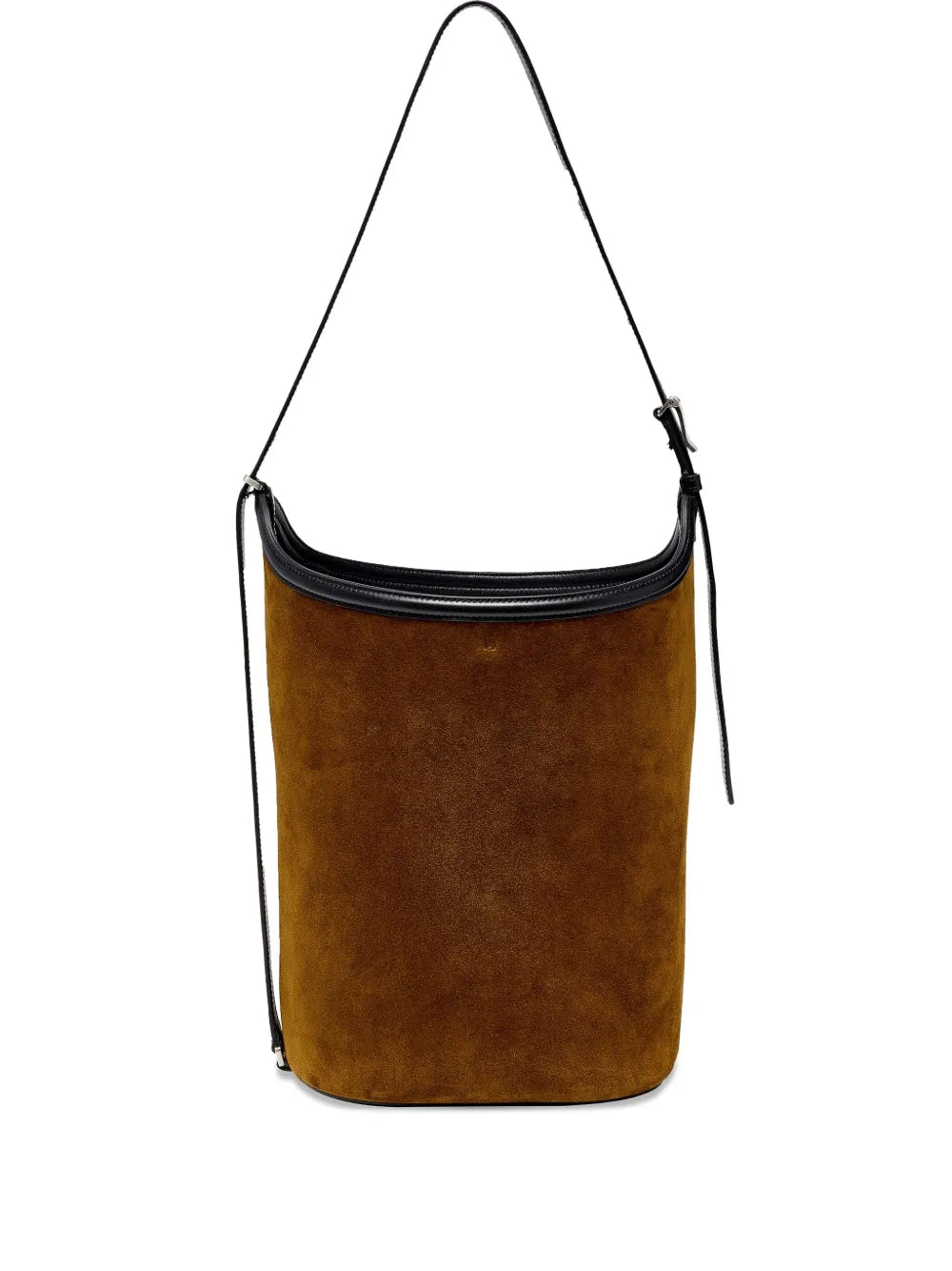 Elegant Brant Bucket Bag in Fern by Proenza Schouler, displayed outdoors.