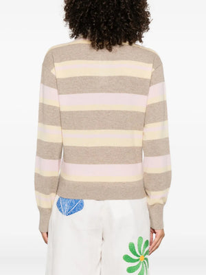 Collegiate Stripe Polo in Taupe Combo