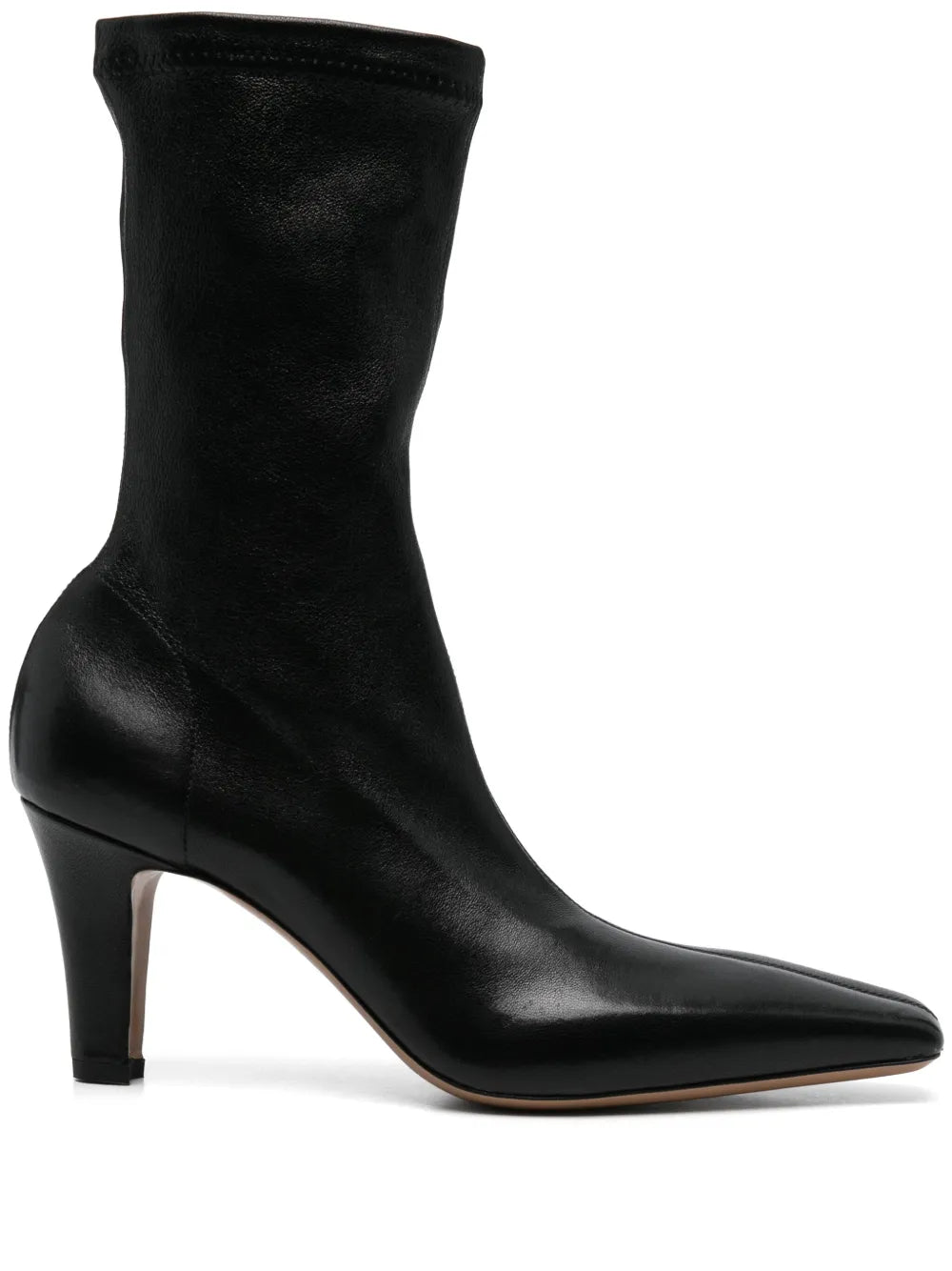 Stylish Belle Boot in Black by Paris Texas featuring a square toe design and chunky heel.