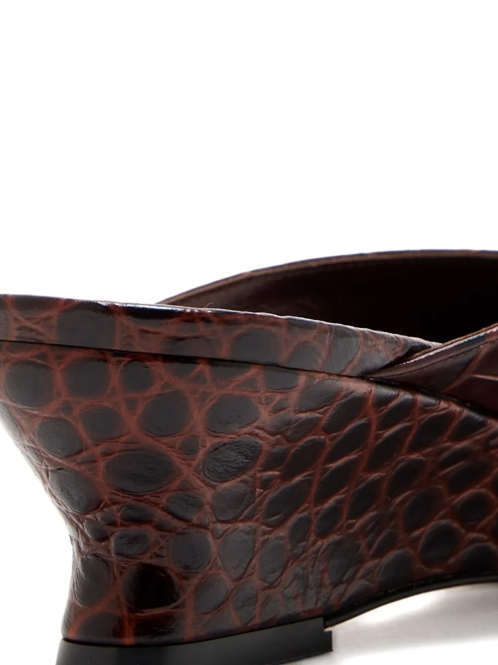 Victoria Micro Wedge Mule in Brown displayed on a stylish background, perfect for any casual outing.