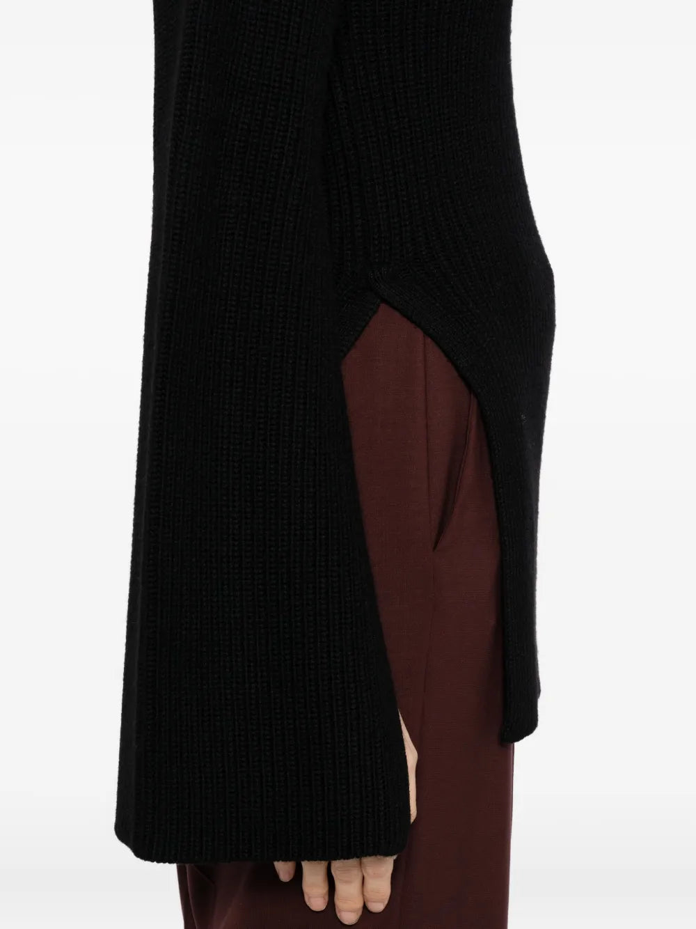 Slit Sleeve Knit in Black