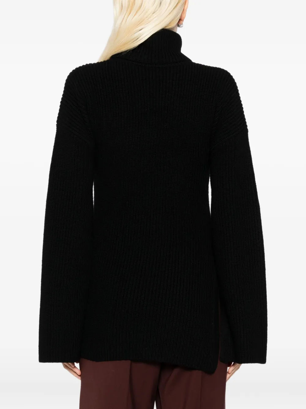 Slit Sleeve Knit in Black