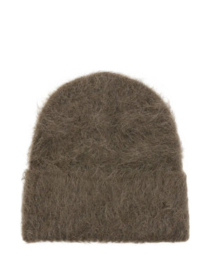 Alpaca Knit Beanie in Pepper