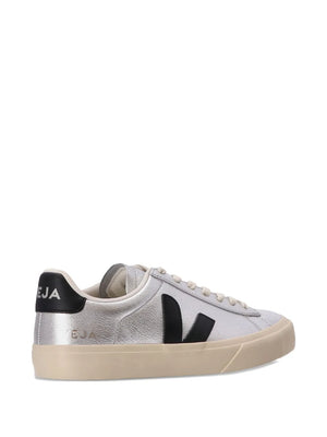 Campo Leather in Silver/Black