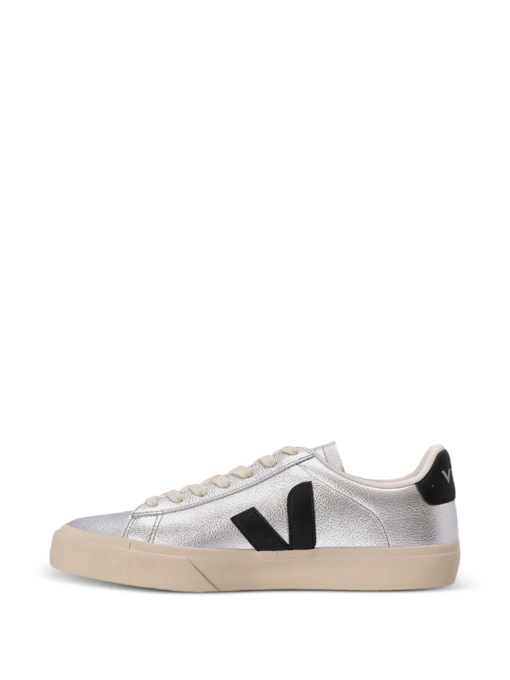 Campo Leather in Silver/Black