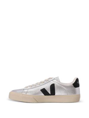 Campo Leather in Silver/Black