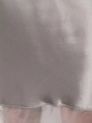 The Catania Skirt in Smoke elegantly styled for a casual outfit, perfect for any occasion.