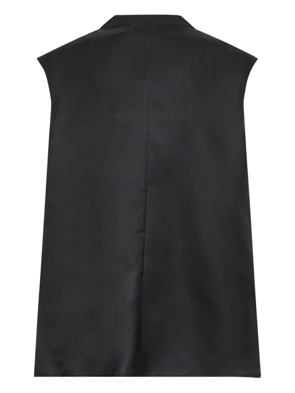 Sade Sleeveless Silk Top in Black