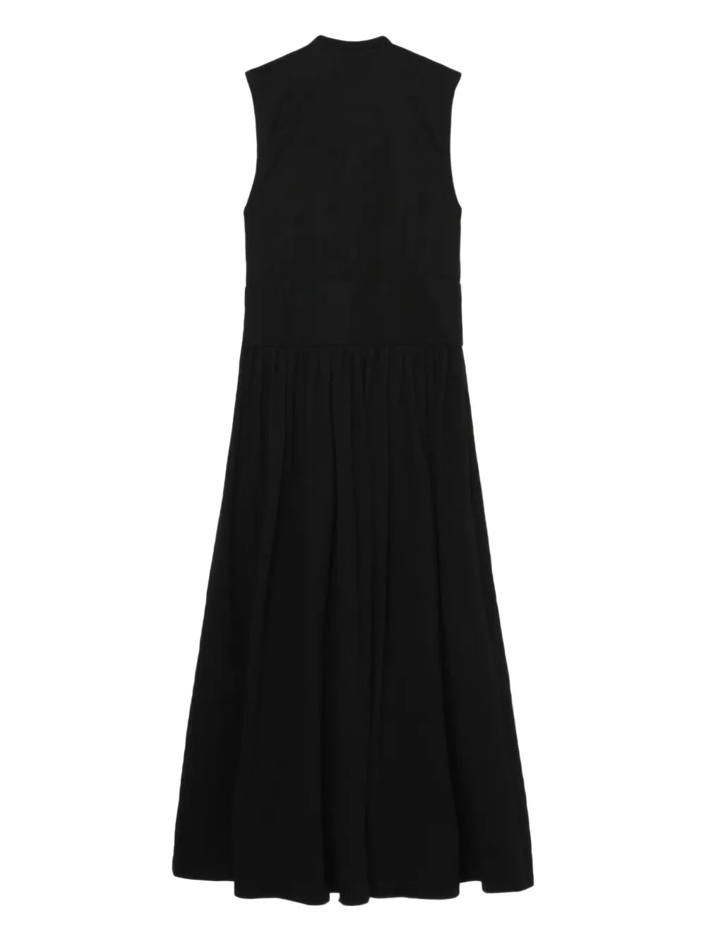 Sleeveless Cotton Tee Dress in Black