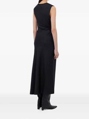 Roan Draped Dress in Black
