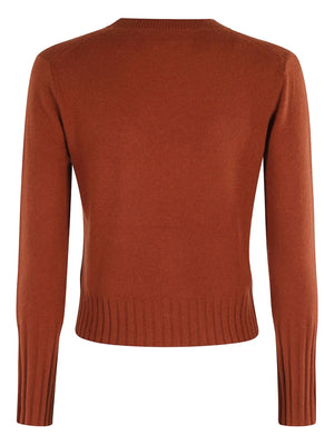 Shrunken Crewneck Sweater in Cinnamon