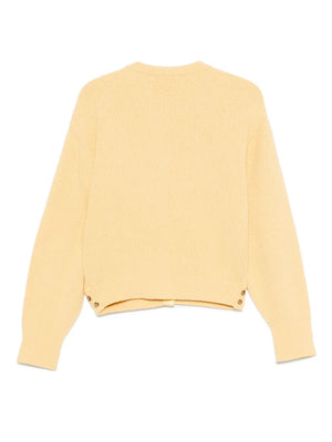 Boucle Collegiate Cardigan in Butter
