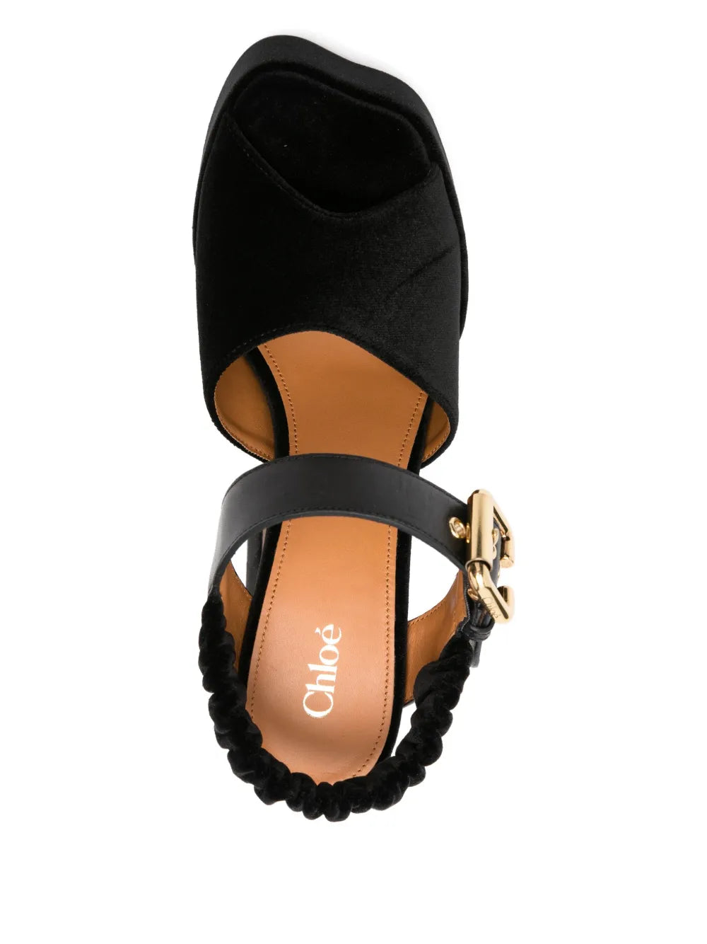 Aria Platform Sandal in Black