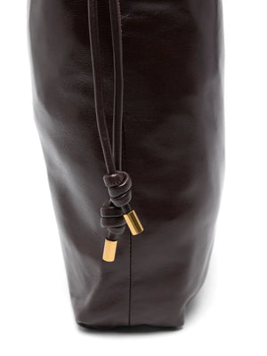 Silven N/S Shopping Bag in Burgundy, a fashionable lambskin leather tote by Isabel Marant.