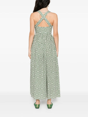 Crossback Midi Dress in Vetiver