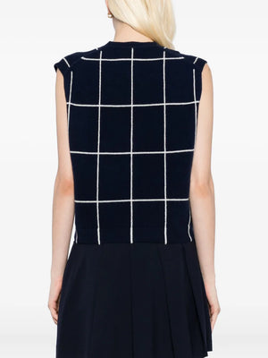 Rozzi Cashmere Vest in Midnight Plaid