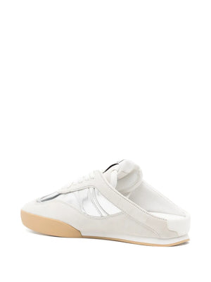 Kick Sneaker Mule in Silver