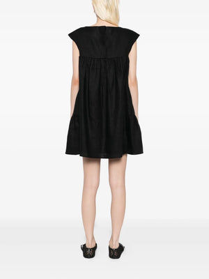 Matilda Shift Mini Dress in Black