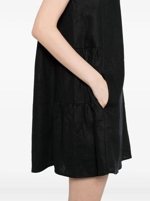 Matilda Shift Mini Dress in Black