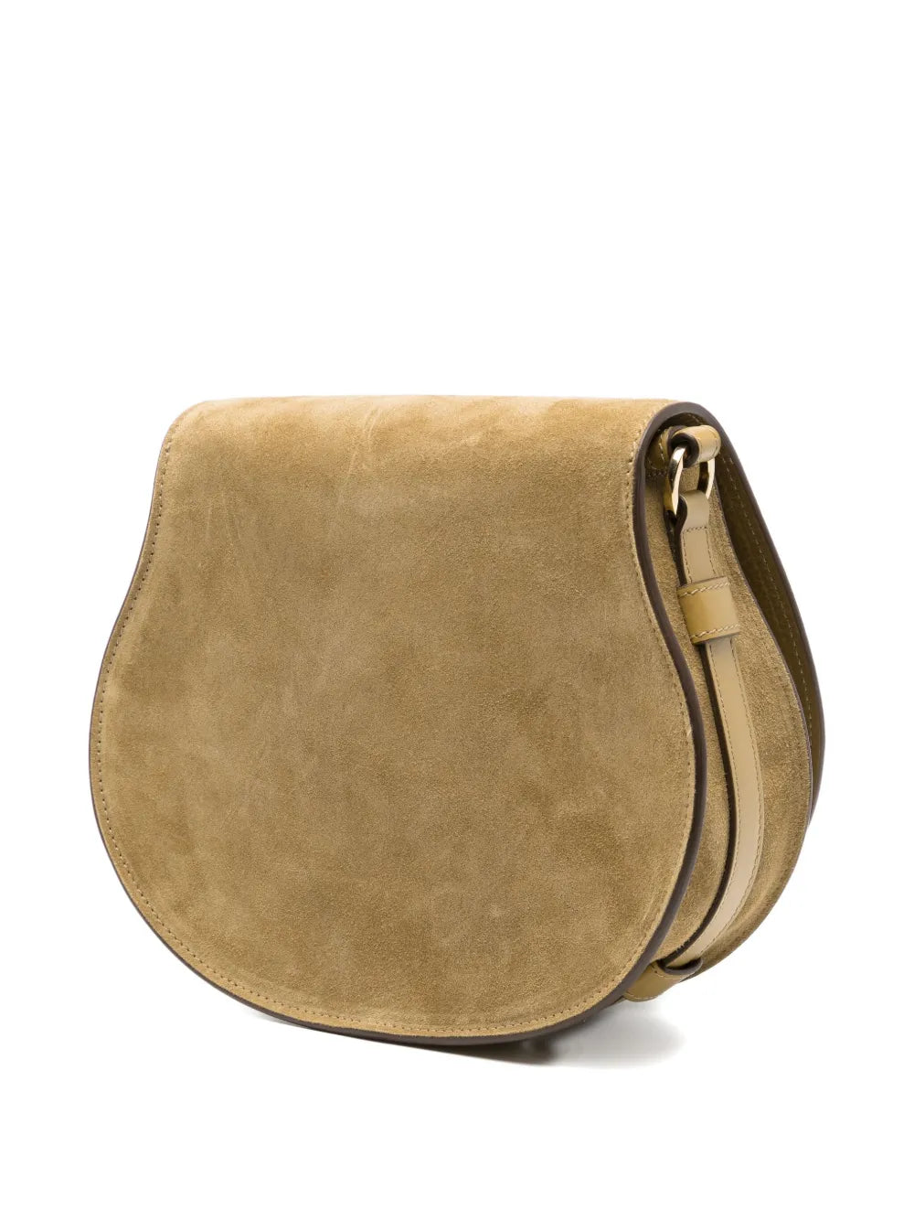Marcie Saddle Bag in Gold Khaki