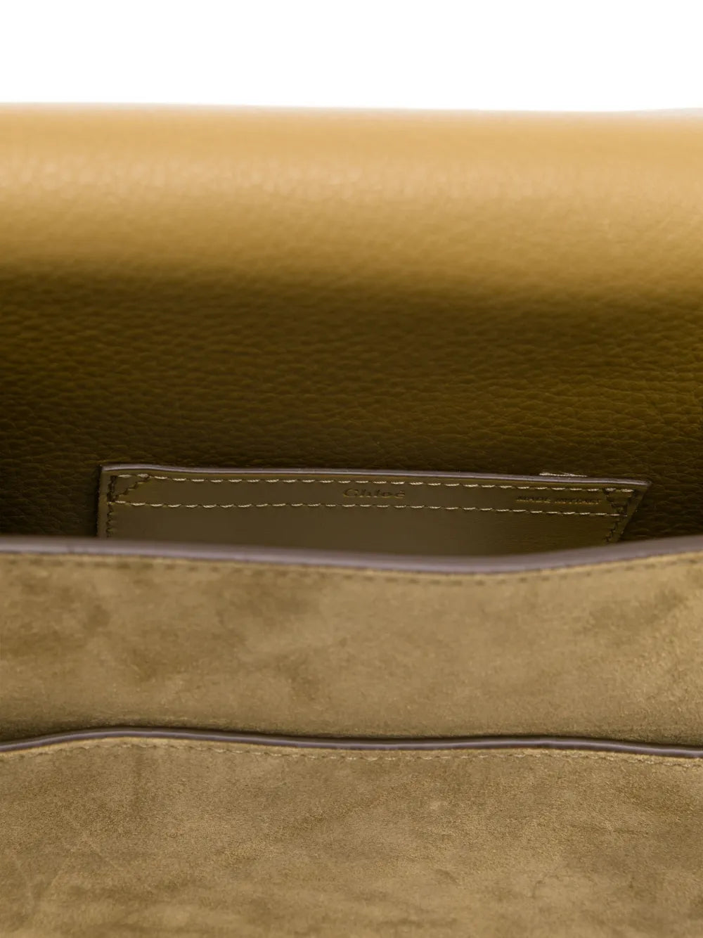 Marcie Saddle Bag in Gold Khaki
