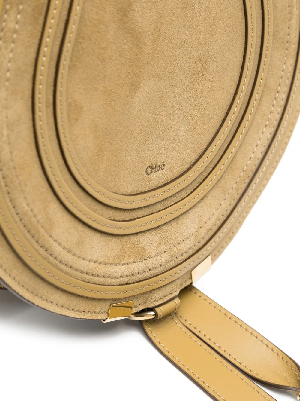 Marcie Saddle Bag in Gold Khaki
