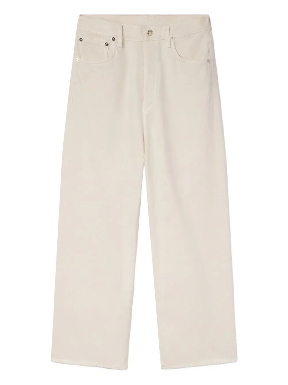 Agolde Ren Jean in Brown Rice featuring a clean wide-leg silhouette crafted from 100% regenerative cotton, perfect for a stylish and comfy look.