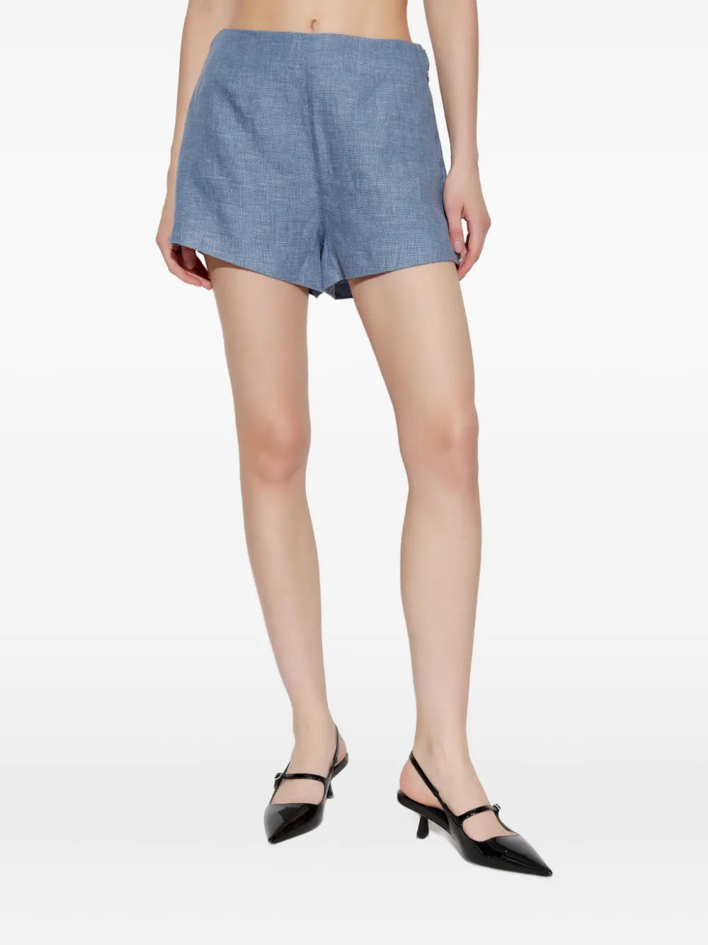 Thea Shorts in Steel Blue