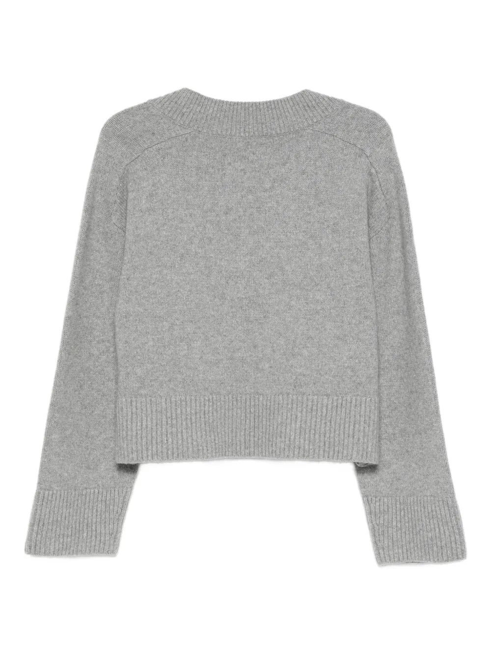 Gazette Puzzle V Neck in Heather Grey